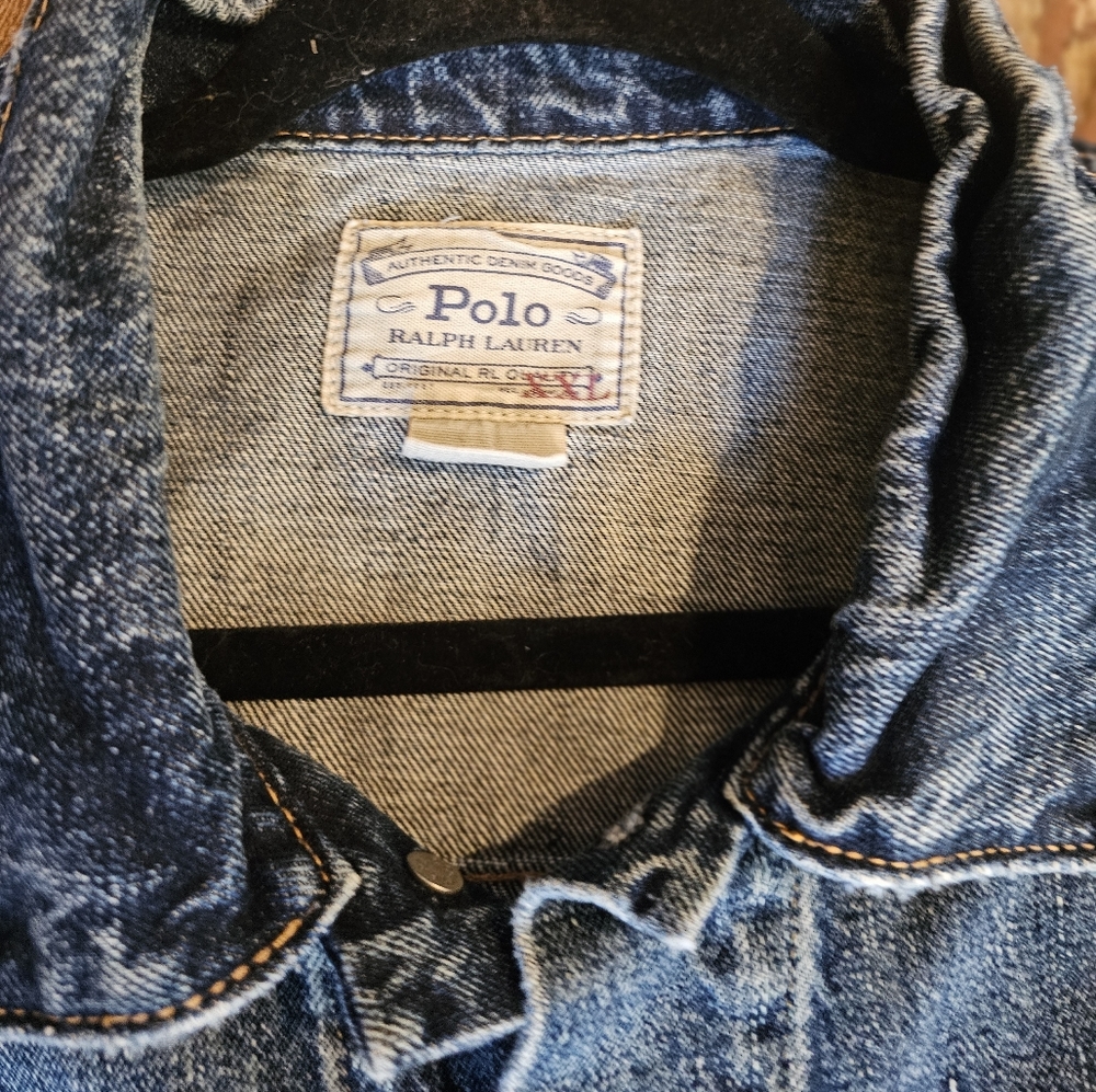 Polo vintage jean jacket XXLG excellent condition